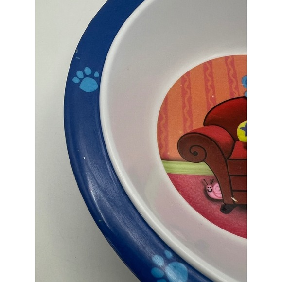 Eden Blue's Clues Melamine Bowl Y2K Nick Jr Vtg - Picture 4 of 7